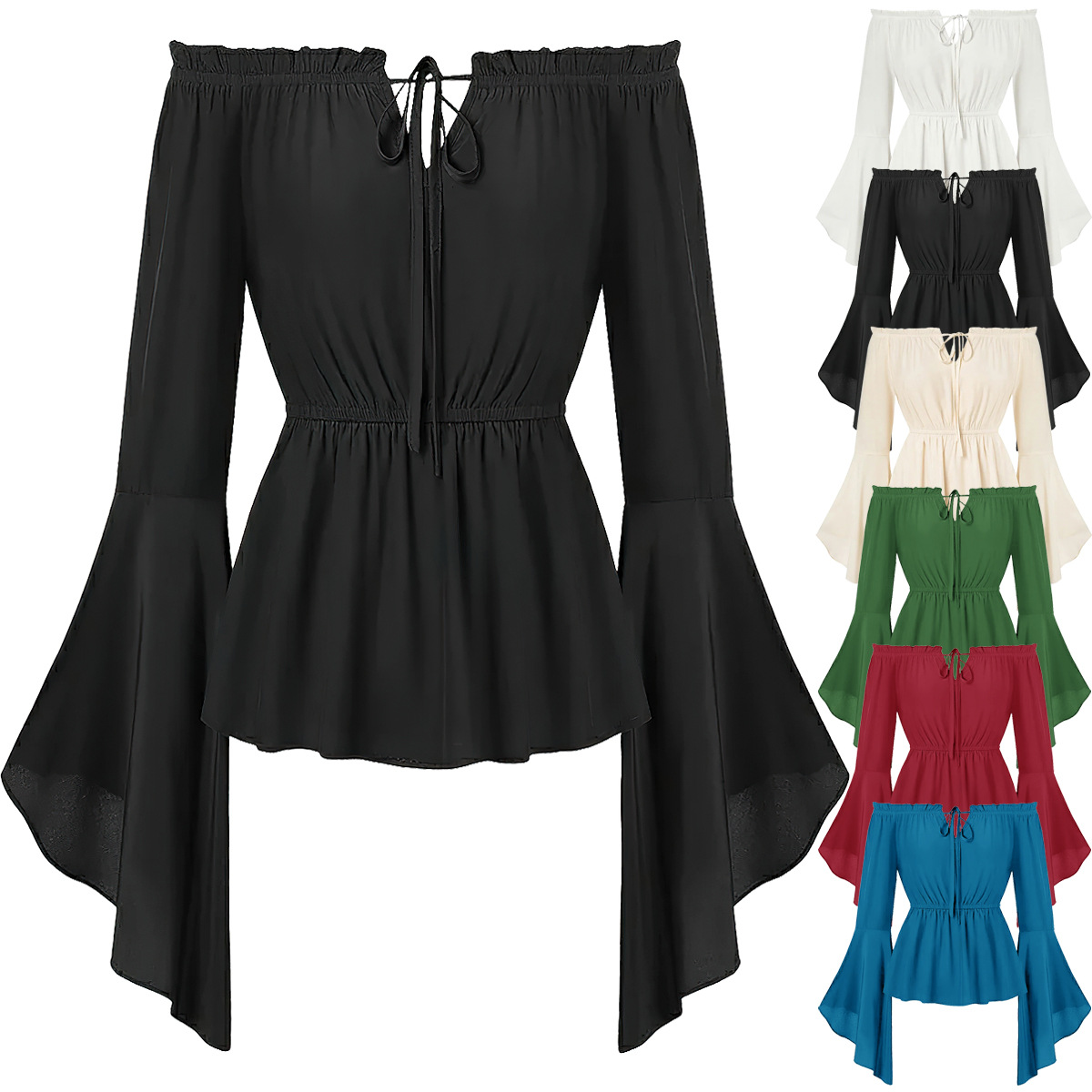 Blouse Off Shoulder - Blus Kostum Abad Pertengahan Model Off