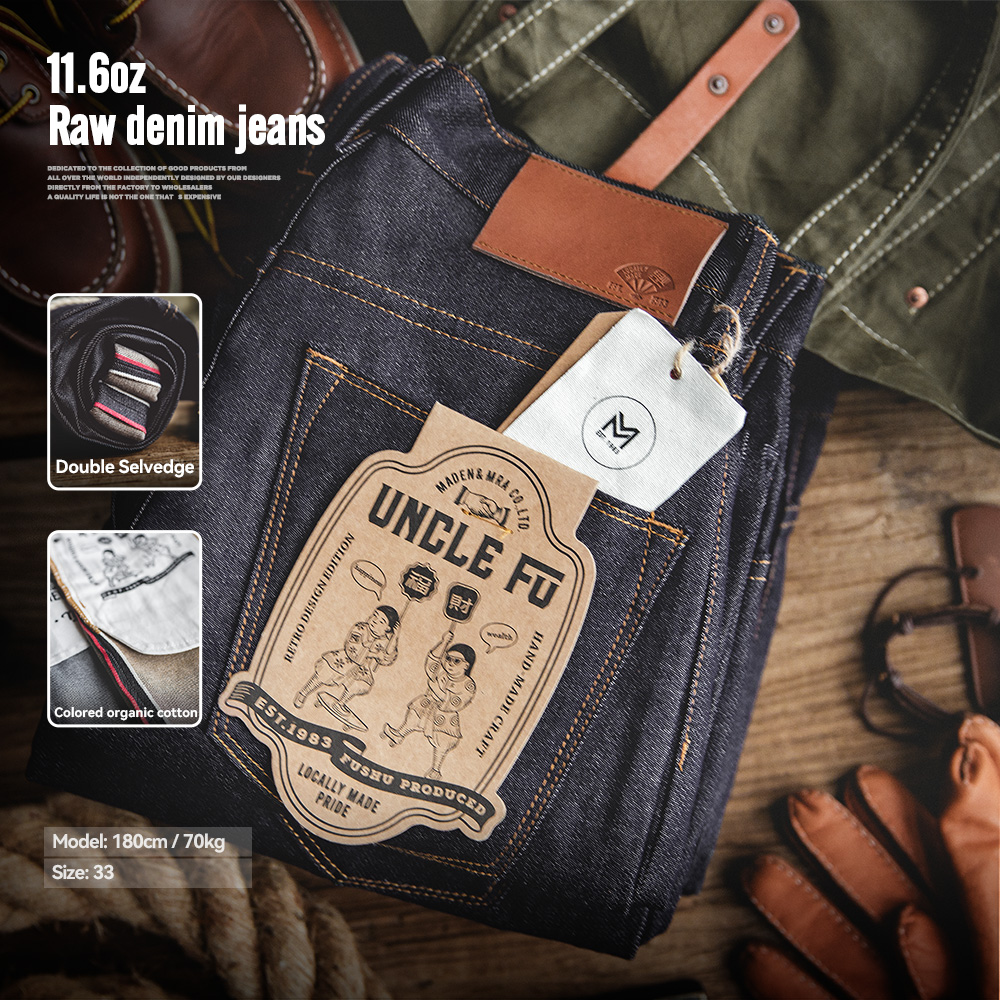 Levis Jeans 501 - Maden Jeans Denim Mentah Tepi Tenun