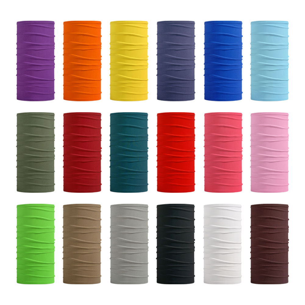 Headband Summer Knit - Bandana warna Solid tanpa kelim, ikat