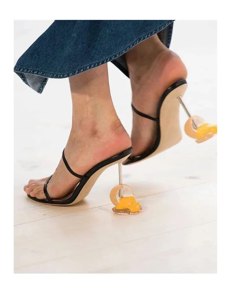 Sandal Bertali Musim Panas Sep - Sandal Strappy Heeled ulasan dan harga