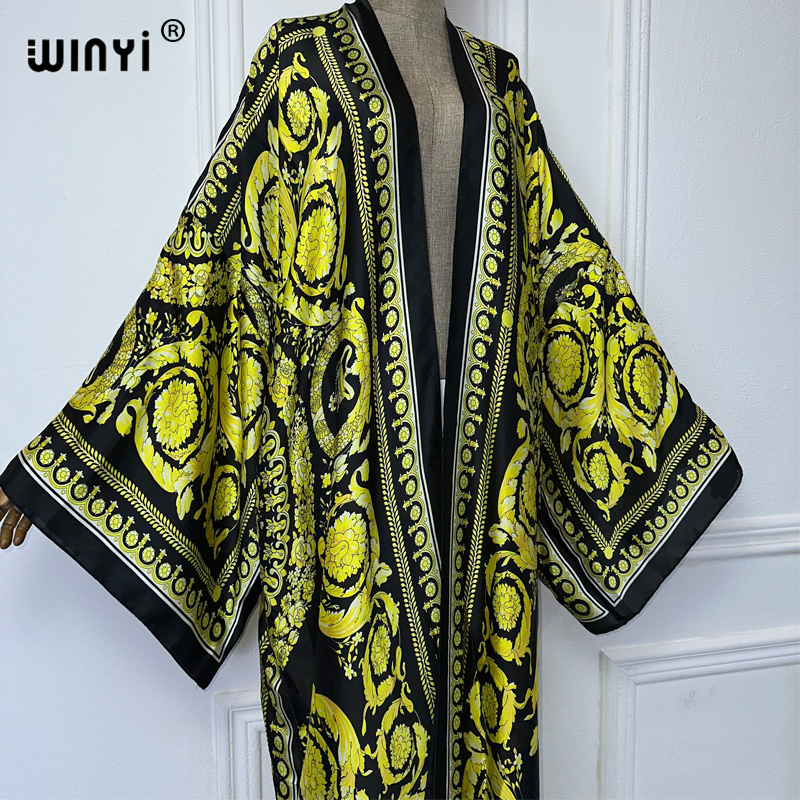 WINYI Afrika boho cetak kimono - Cover Up Kaftan ulasan dan harga