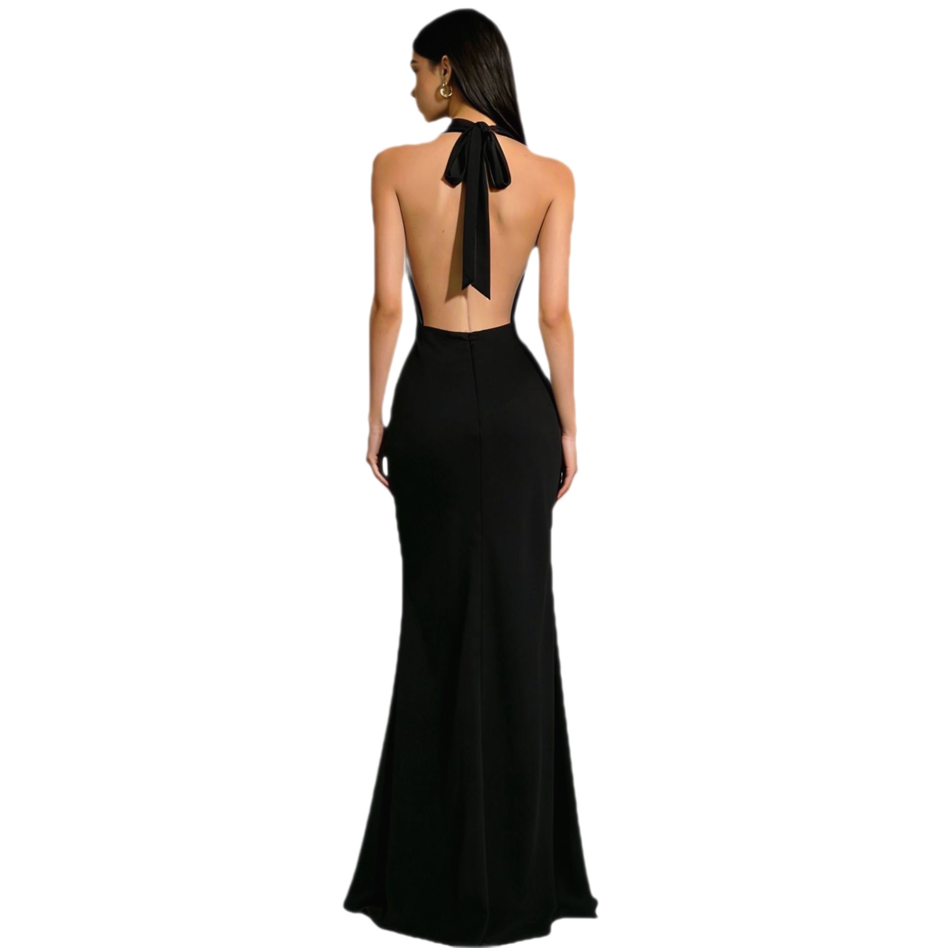 Gaun Pesta Elegan 2026 Gaun Ta - Maxi Dress Halter ulasan dan harga