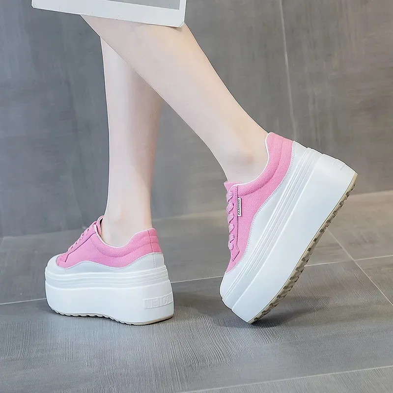 8cm baru kanvas kulit asli wan - Wedge Espadrille Women ulasan dan harga