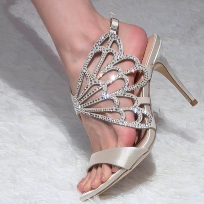 Kedatangan Baru 2026: Sandal S - Sandal Strappy Heeled ulasan dan harga