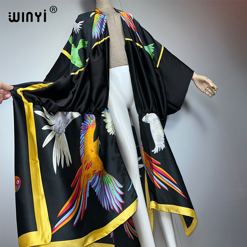 Gaun pantai maxi kimono boho W - Cover Up Kaftan ulasan dan harga