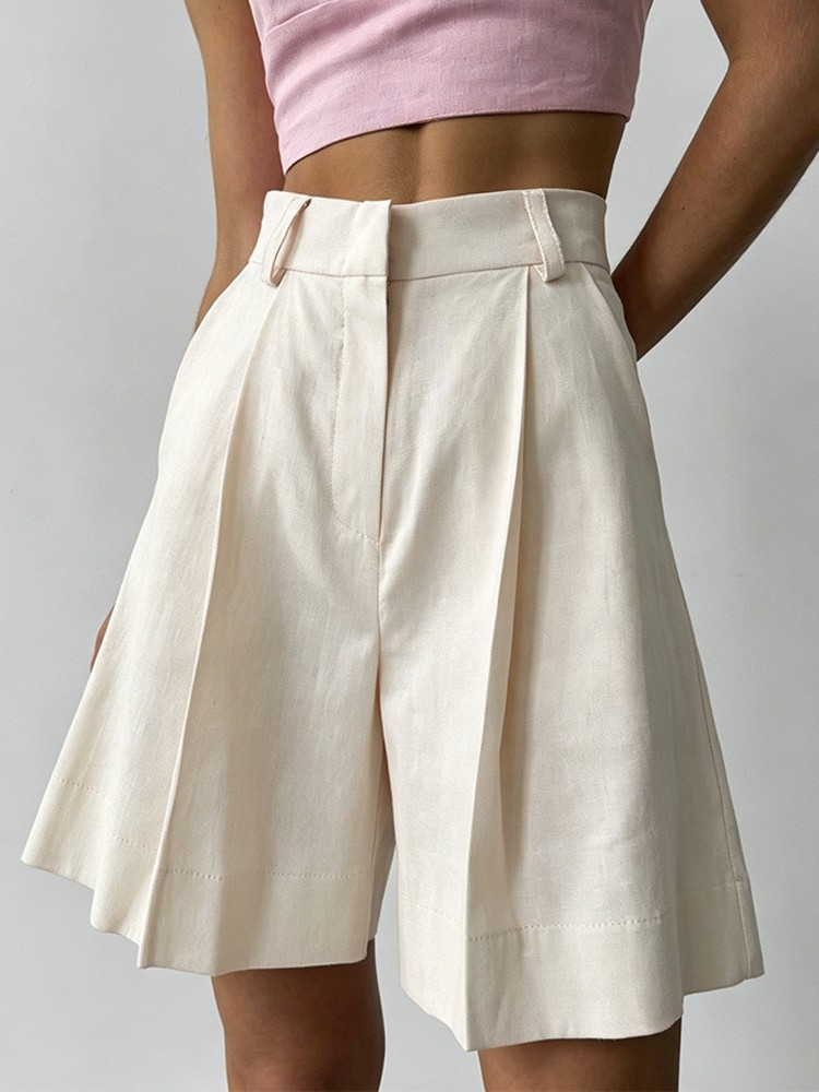 Celana Pendek Linen Kasual Mod - Linen Pant Wide ulasan dan harga