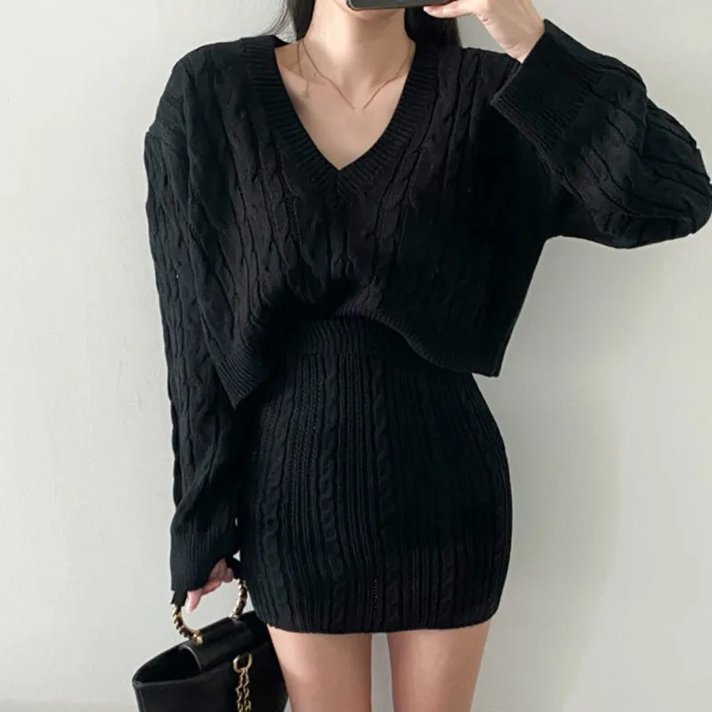 Gaun Rajut Korea Dua Potong Wa - Linen Dress Wrap ulasan dan harga