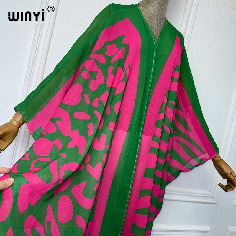 WINYI Gaun Kimono Motif Bohemi - Cover Up Kaftan ulasan dan harga