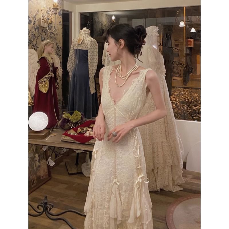 Gaun Renda Gotik Gaun Maxi Sek - Maxi Dress Halter ulasan dan harga