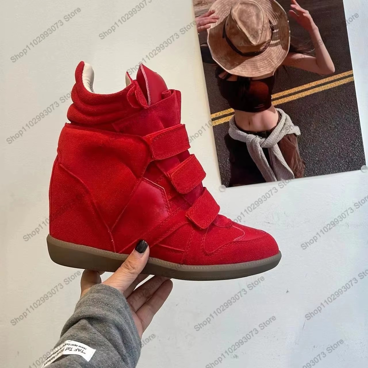 Sepatu Sneakers Wanita Hak Tin - Wedge Espadrille Women ulasan dan harga